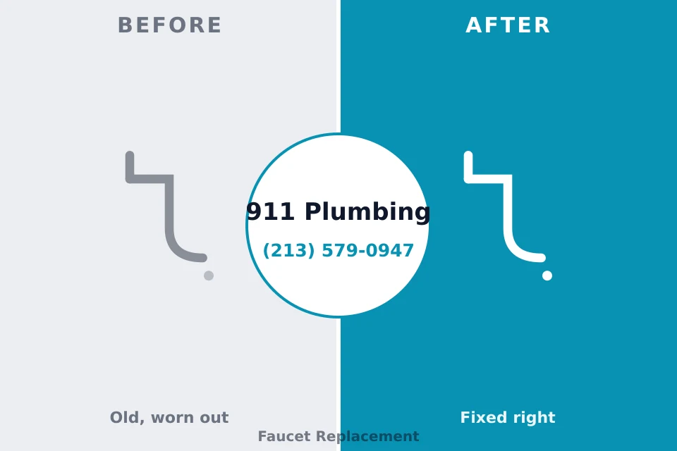 Before and after: plumbing company Santa Anna, TX